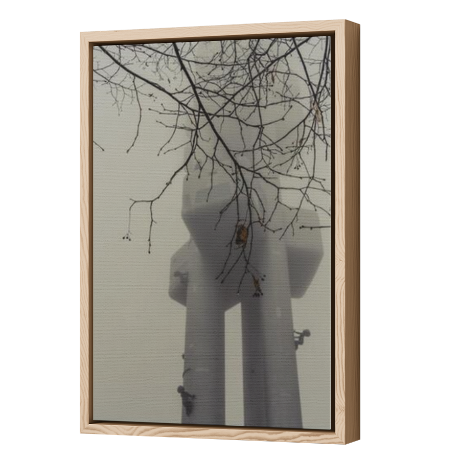 Thumbnail for Canvas - Wood Grain Floating Frame