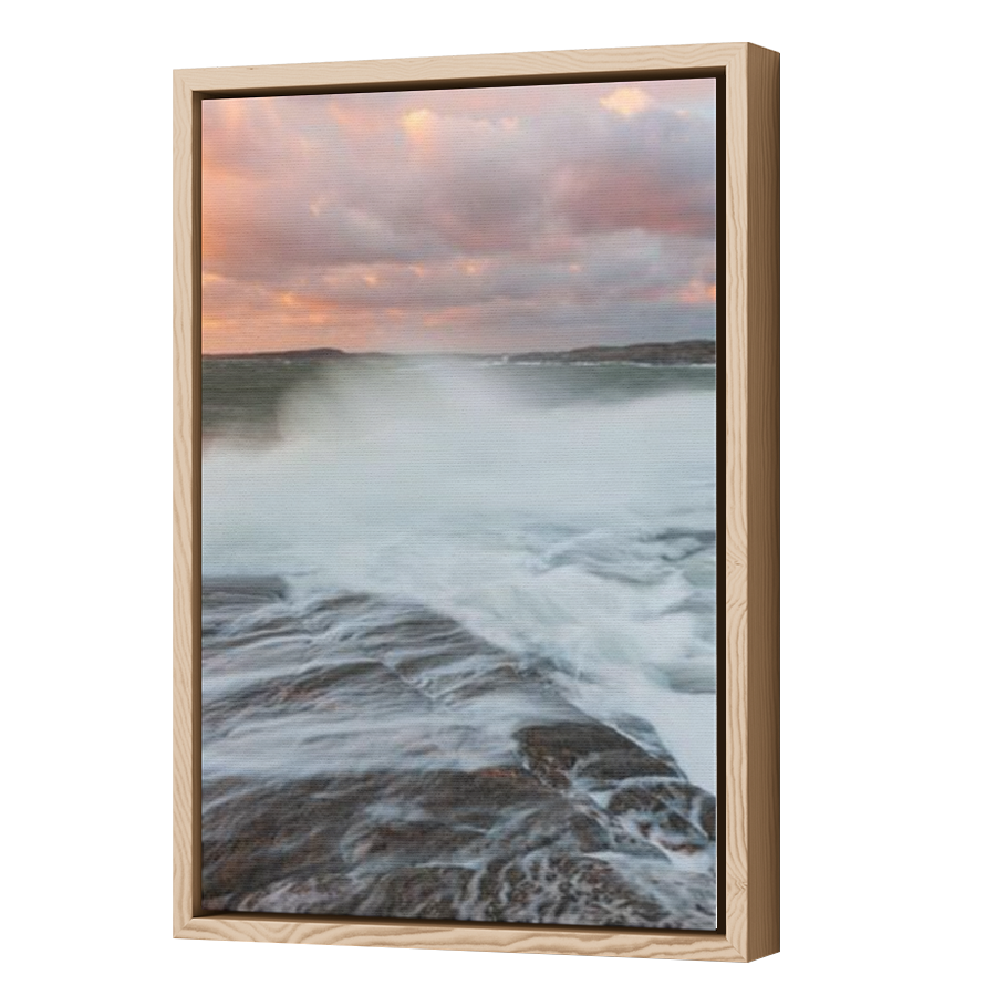 Thumbnail for Canvas - Wood Grain Floating Frame