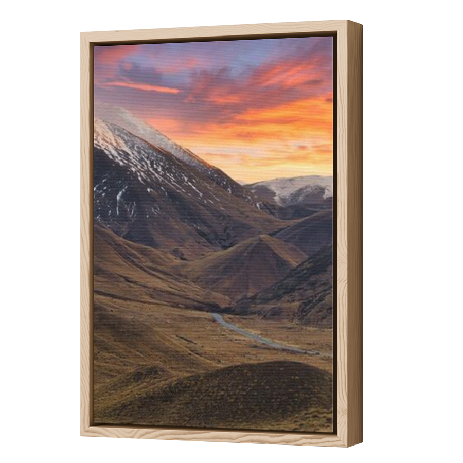 Thumbnail for Canvas - Wood Grain Floating Frame