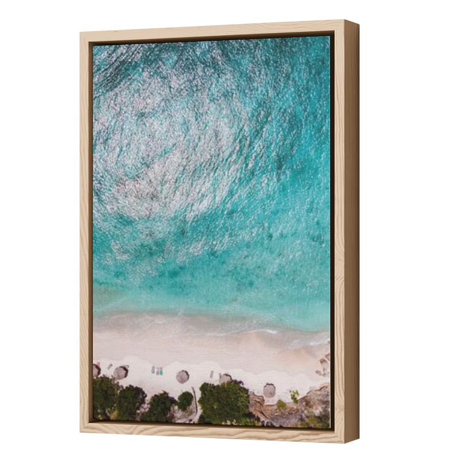 Thumbnail for Canvas - Wood Grain Floating Frame
