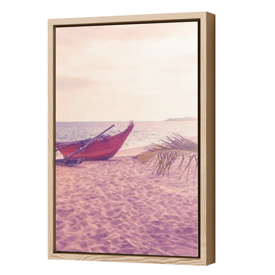 Thumbnail for Canvas - Wood Grain Floating Frame