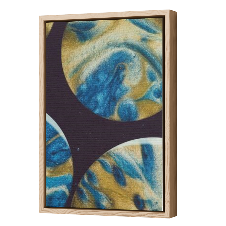 Thumbnail for Canvas - Wood Grain Floating Frame