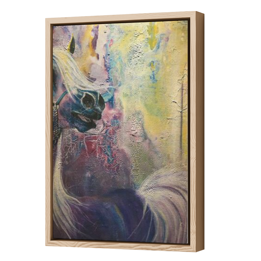 Thumbnail for Canvas - Wood Grain Floating Frame