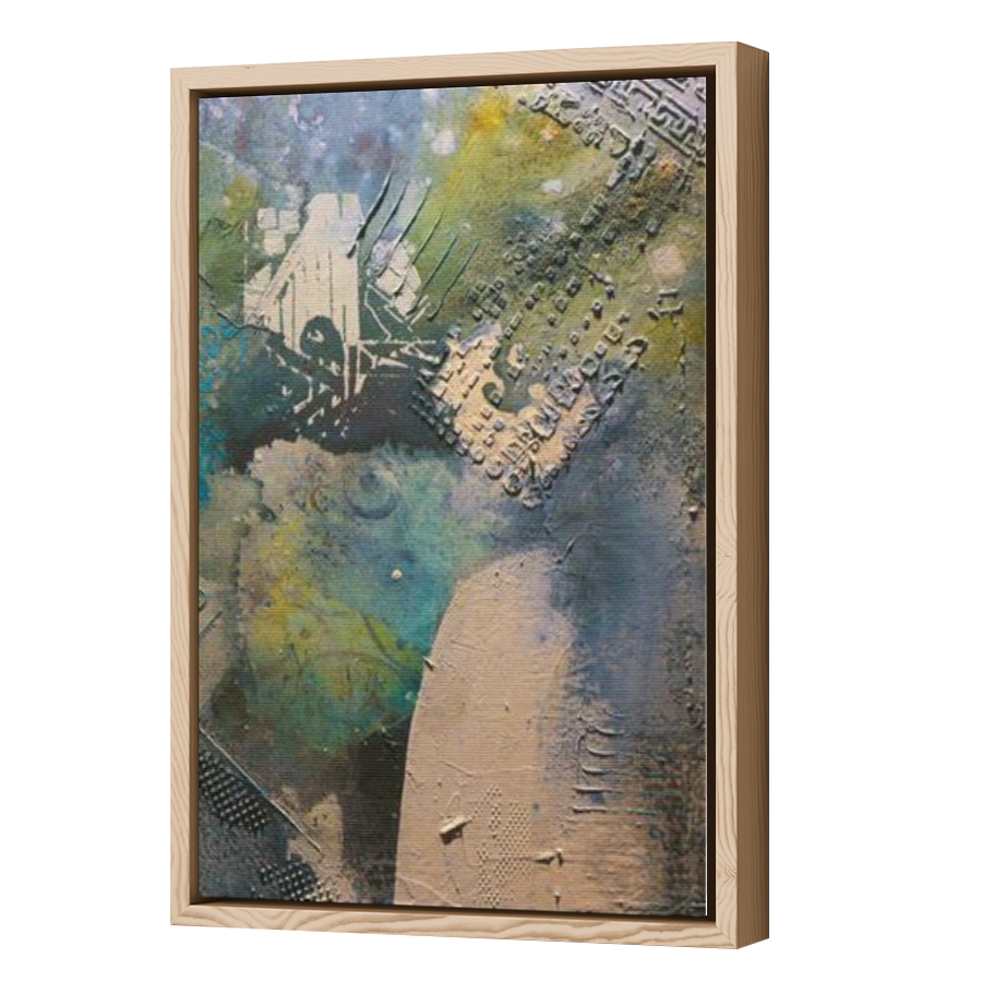 Thumbnail for Canvas - Wood Grain Floating Frame