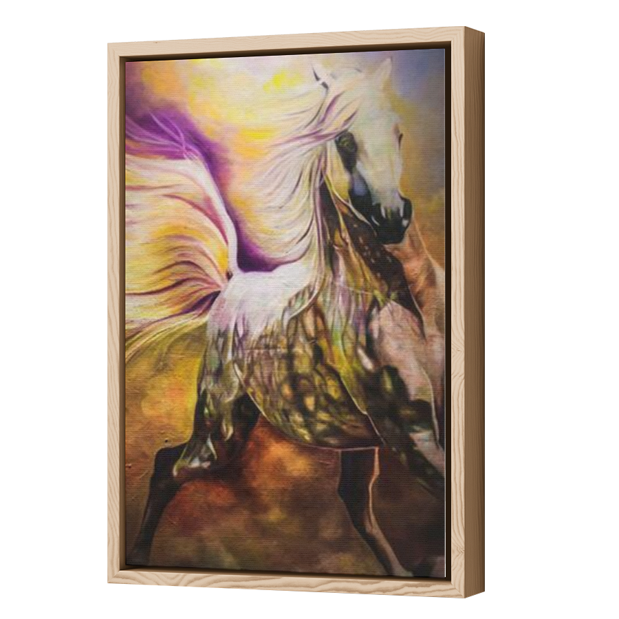 Thumbnail for Canvas - Wood Grain Floating Frame