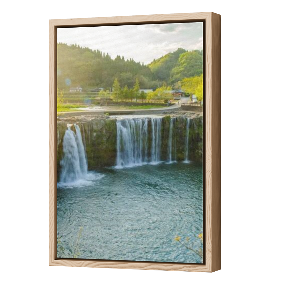 Thumbnail for Canvas - Wood Grain Floating Frame