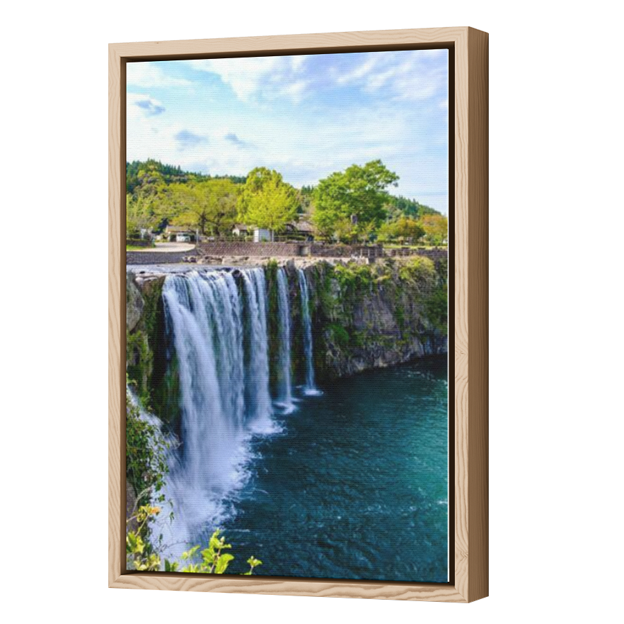 Thumbnail for Canvas - Wood Grain Floating Frame