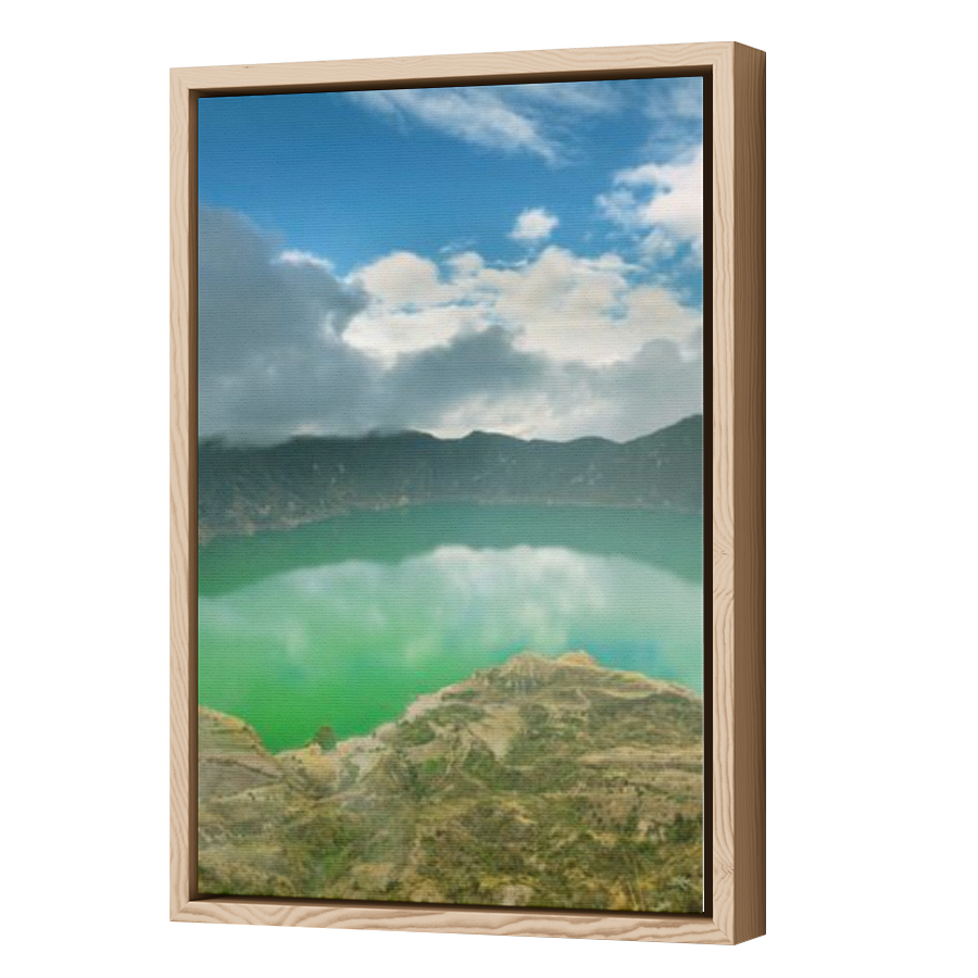 Thumbnail for Canvas - Wood Grain Floating Frame