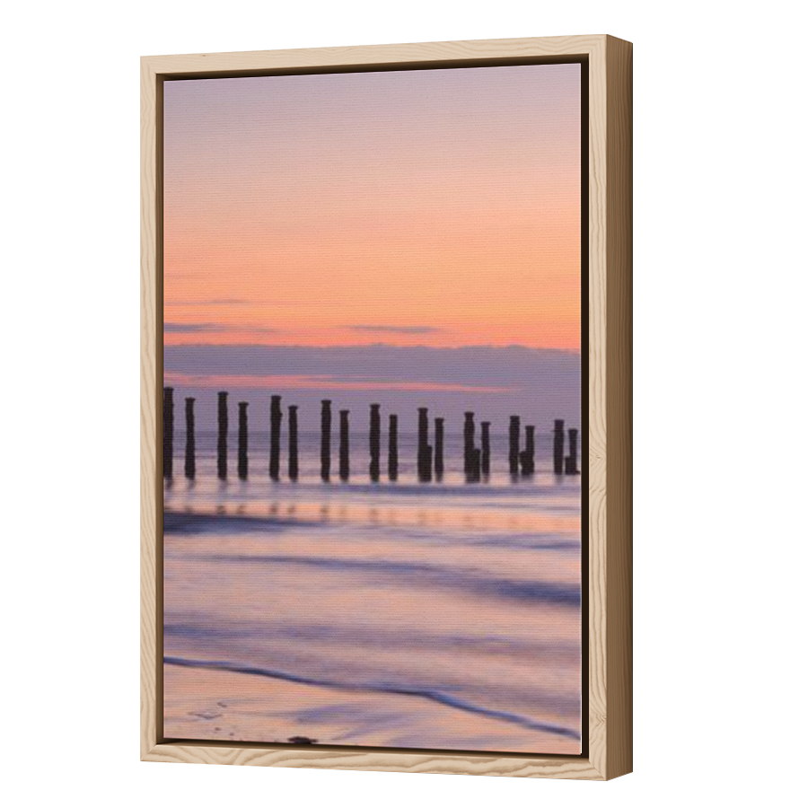 Thumbnail for Canvas - Wood Grain Floating Frame