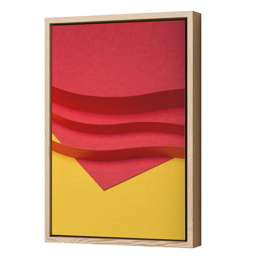 Thumbnail for Canvas - Wood Grain Floating Frame