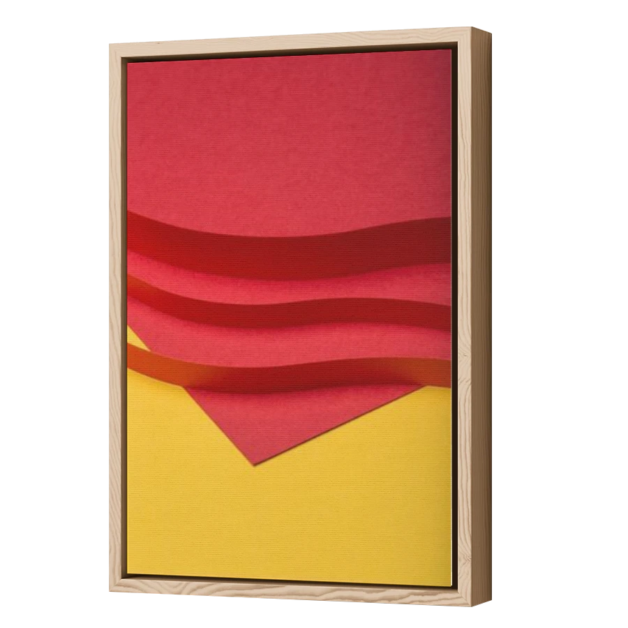 Thumbnail for Canvas - Wood Grain Floating Frame