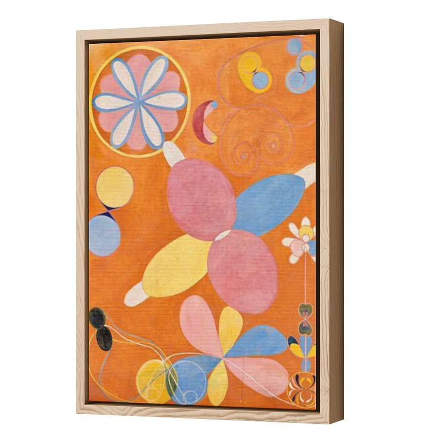 Thumbnail for Canvas - Wood Grain Floating Frame