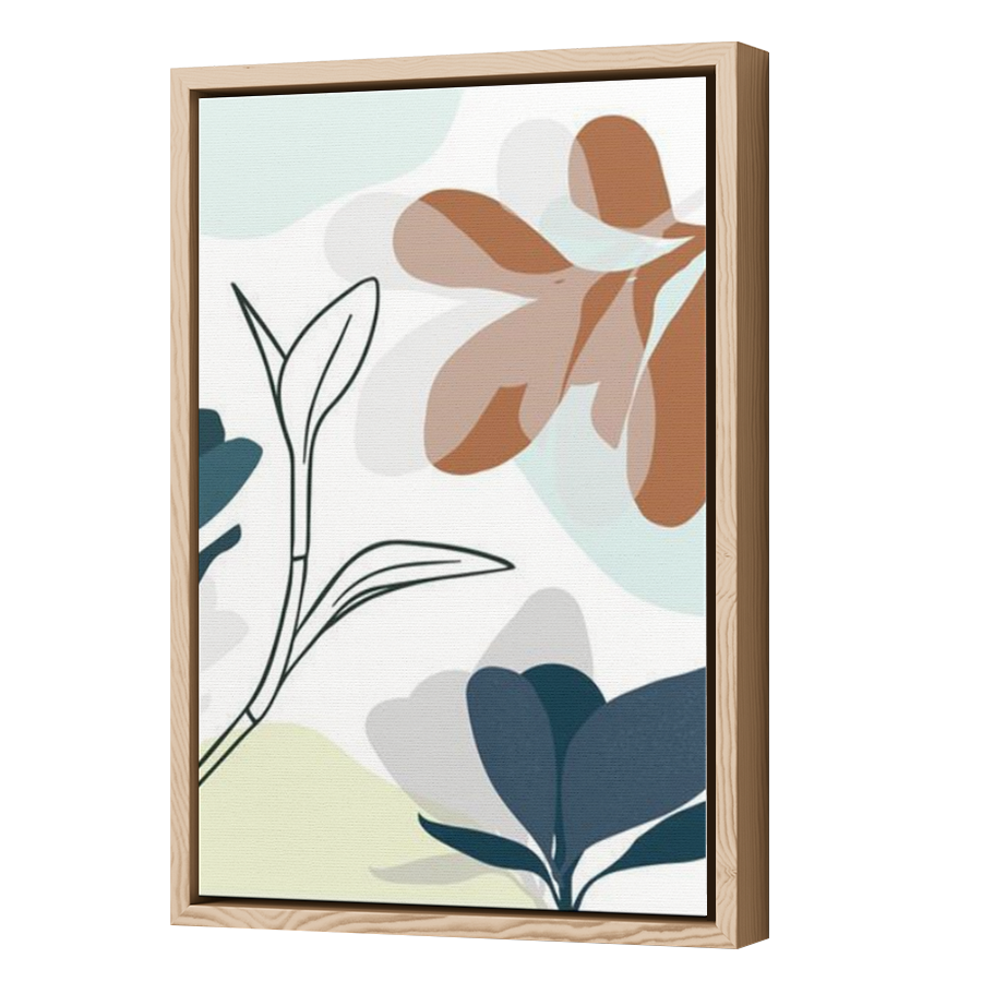 Thumbnail for Canvas - Wood Grain Floating Frame