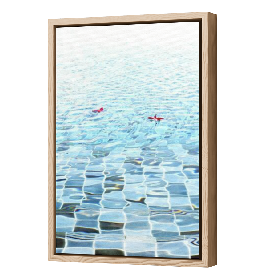 Thumbnail for Canvas - Wood Grain Floating Frame