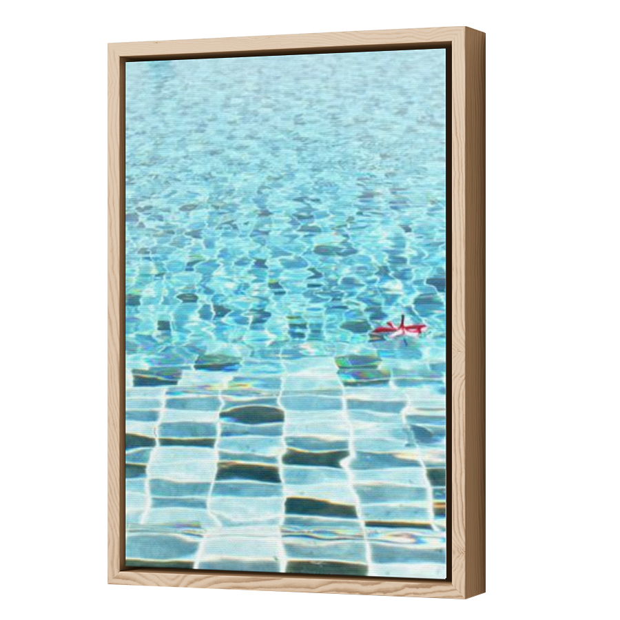 Thumbnail for Canvas - Wood Grain Floating Frame