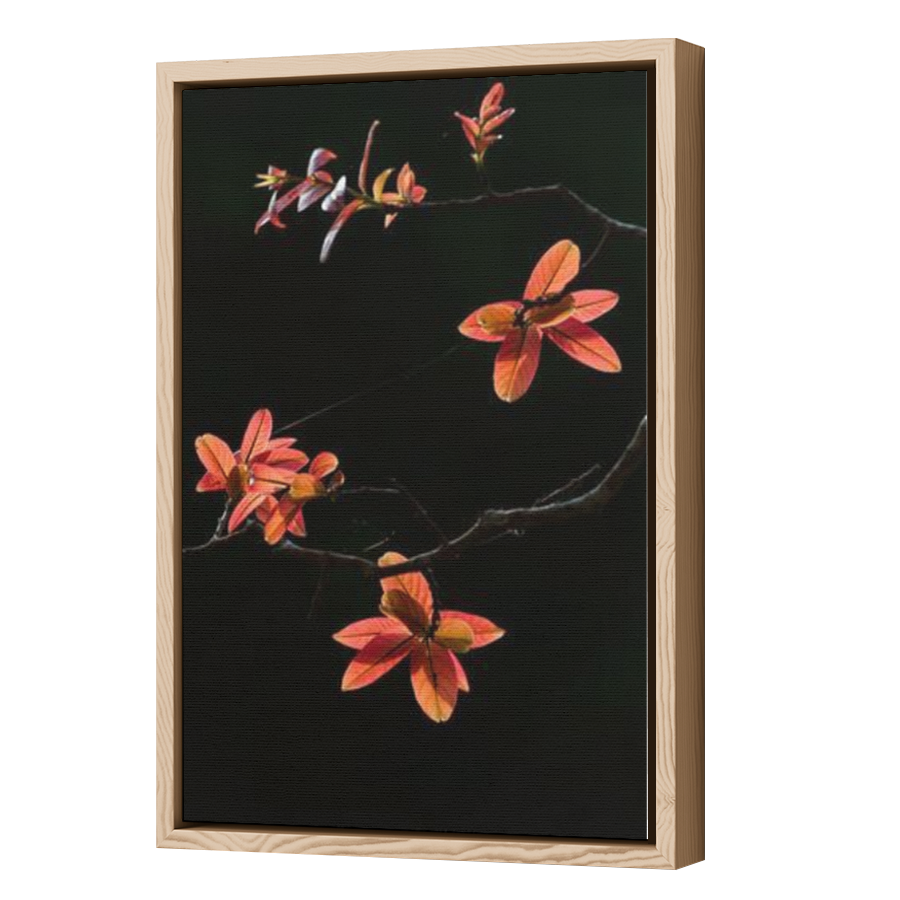 Thumbnail for Canvas - Wood Grain Floating Frame