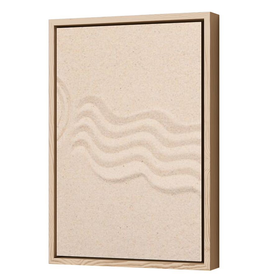 Thumbnail for Canvas - Wood Grain Floating Frame