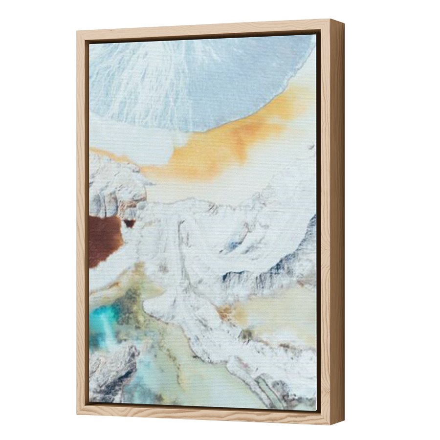 Thumbnail for Canvas - Wood Grain Floating Frame