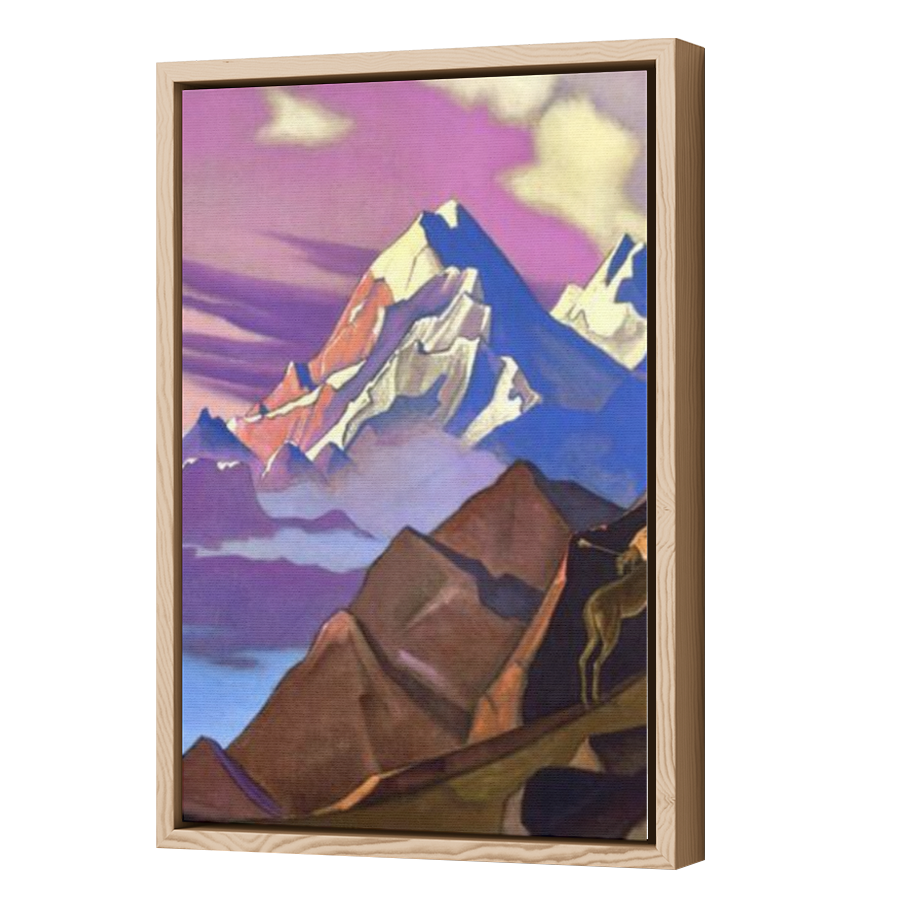 Thumbnail for Canvas - Wood Grain Floating Frame