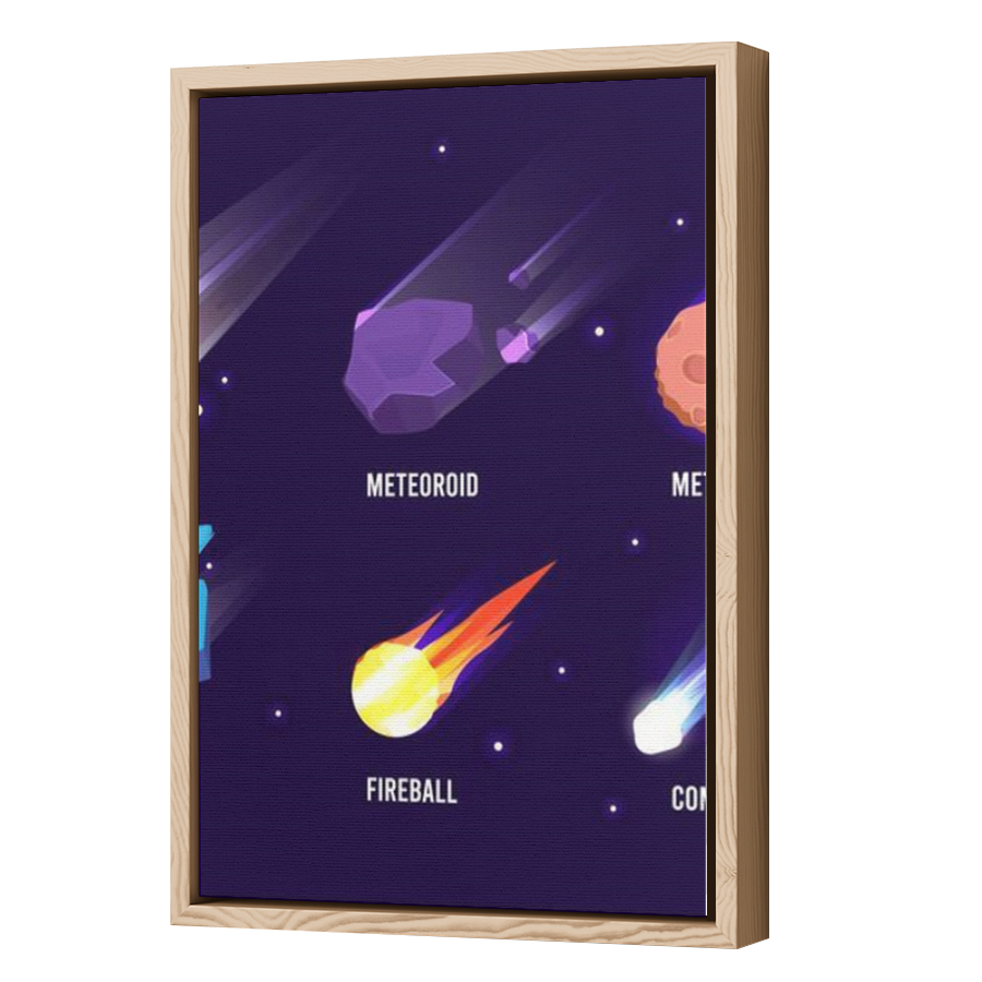 Thumbnail for Canvas - Wood Grain Floating Frame