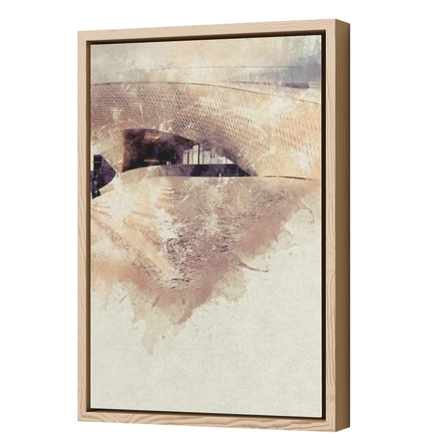 Thumbnail for Canvas - Wood Grain Floating Frame