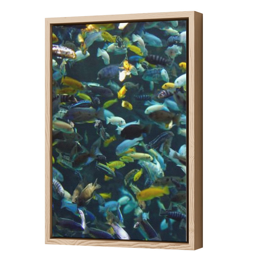 Thumbnail for Canvas - Wood Grain Floating Frame