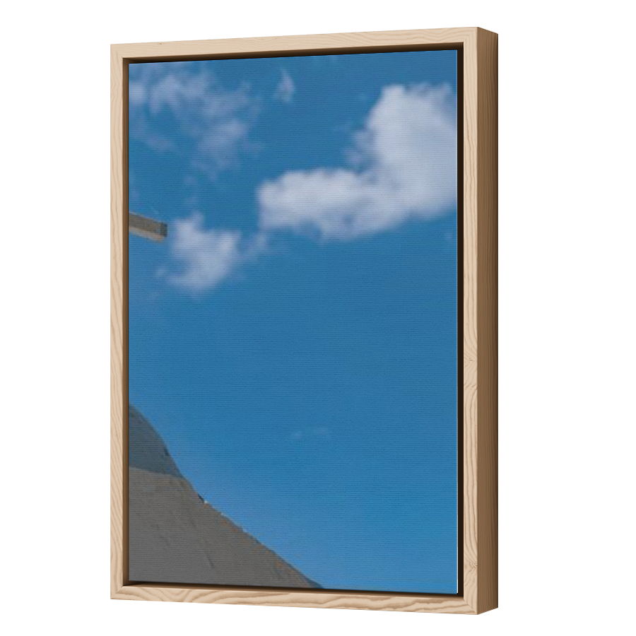 Thumbnail for Canvas - Wood Grain Floating Frame