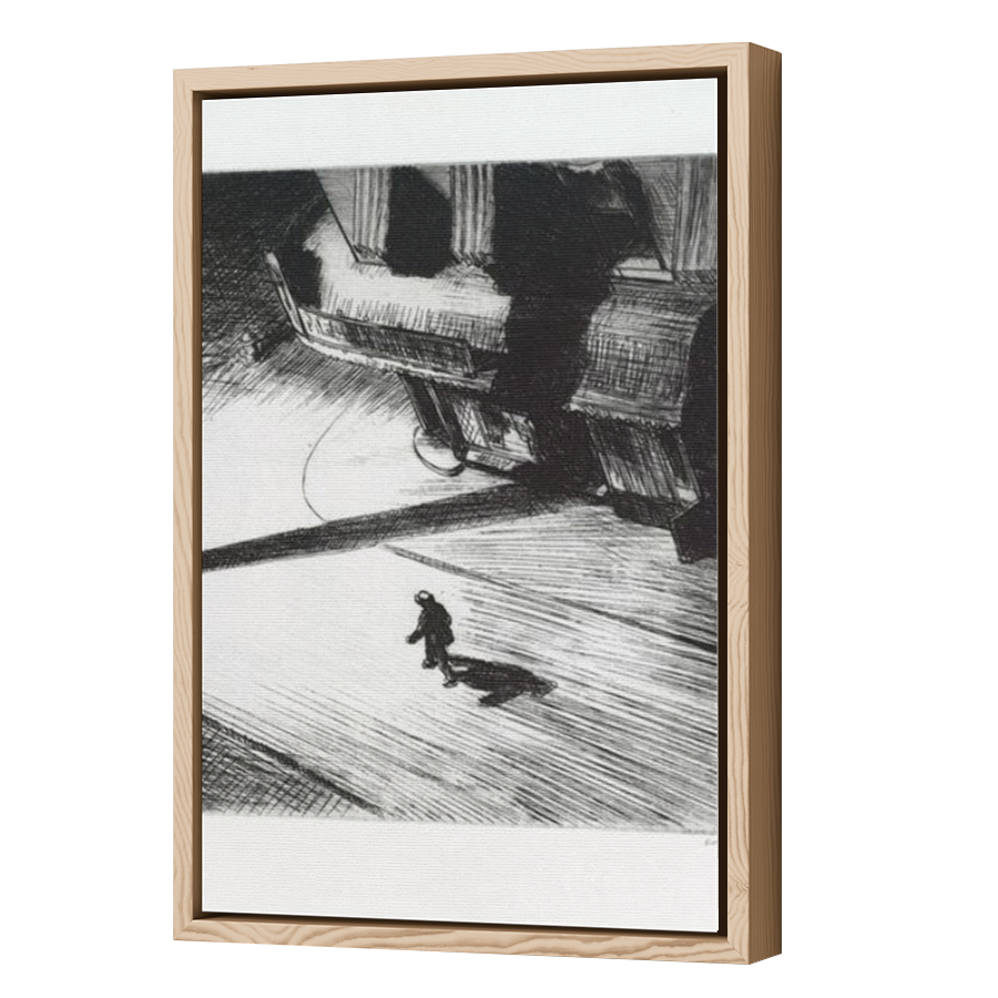 Thumbnail for Canvas - Wood Grain Floating Frame
