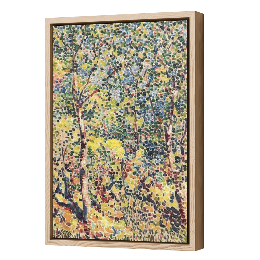 Thumbnail for Canvas - Wood Grain Floating Frame