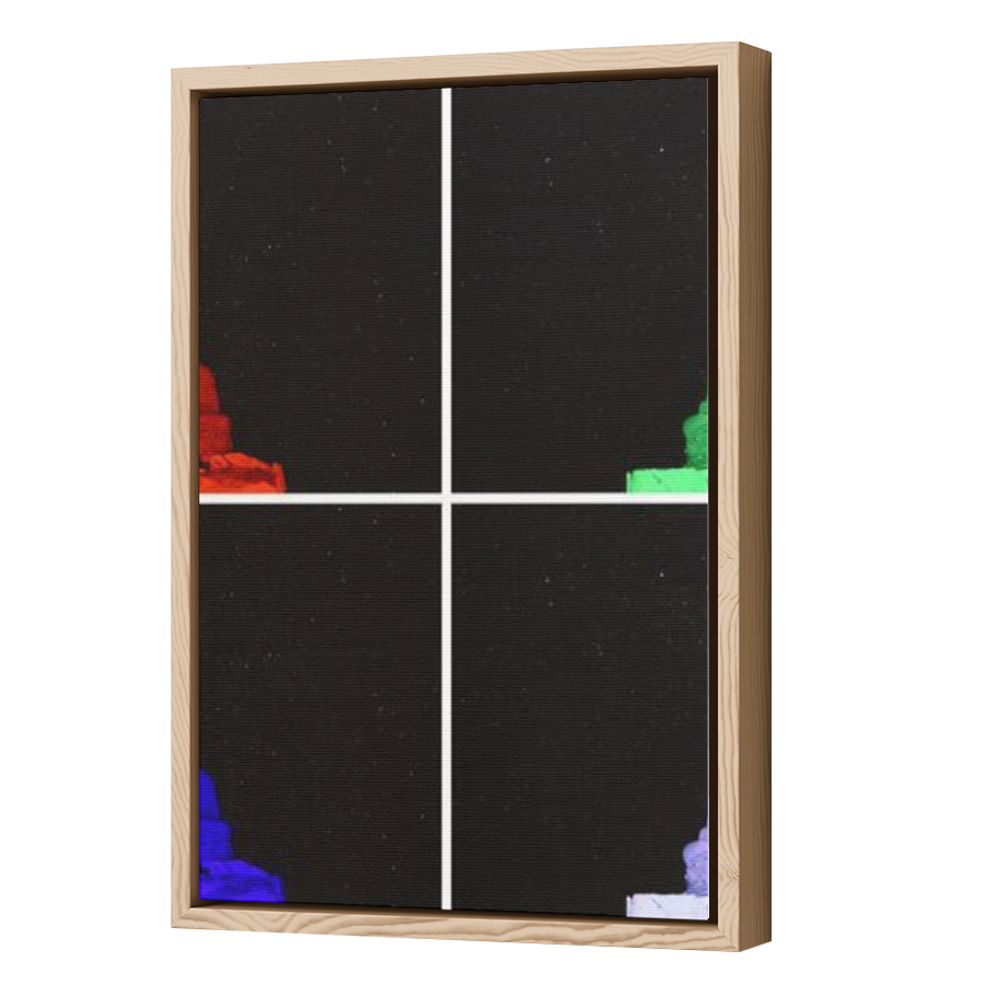 Thumbnail for Canvas - Wood Grain Floating Frame