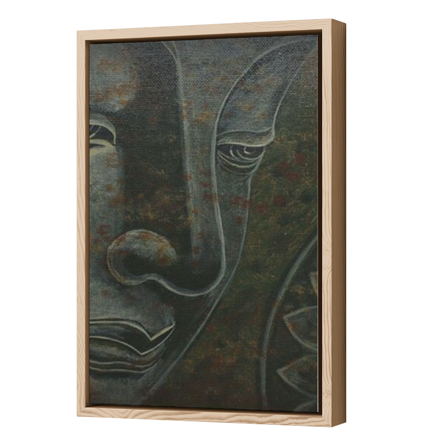 Thumbnail for Canvas - Wood Grain Floating Frame