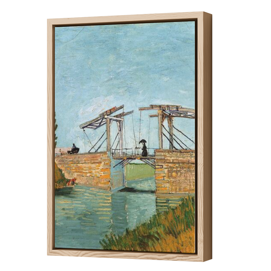 Thumbnail for Canvas - Wood Grain Floating Frame