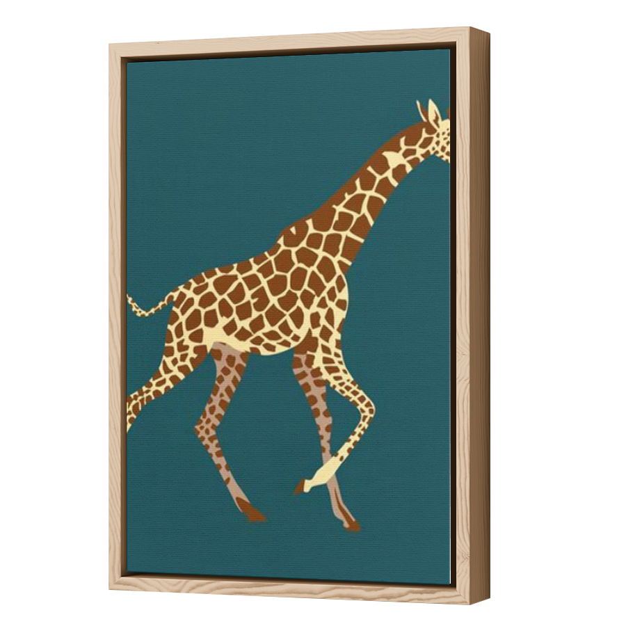 Thumbnail for Canvas - Wood Grain Floating Frame