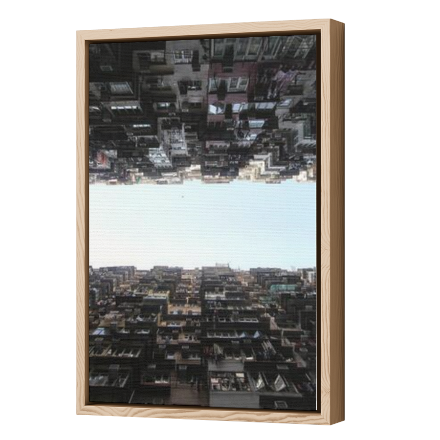 Thumbnail for Canvas - Wood Grain Floating Frame