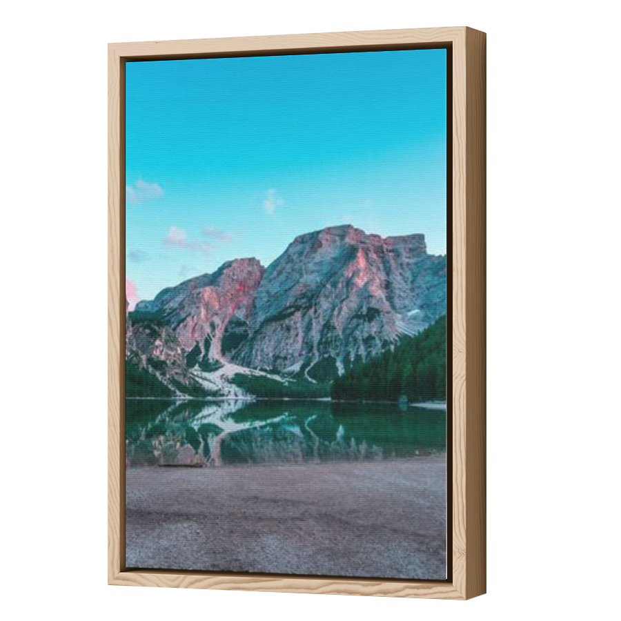 Thumbnail for Canvas - Wood Grain Floating Frame