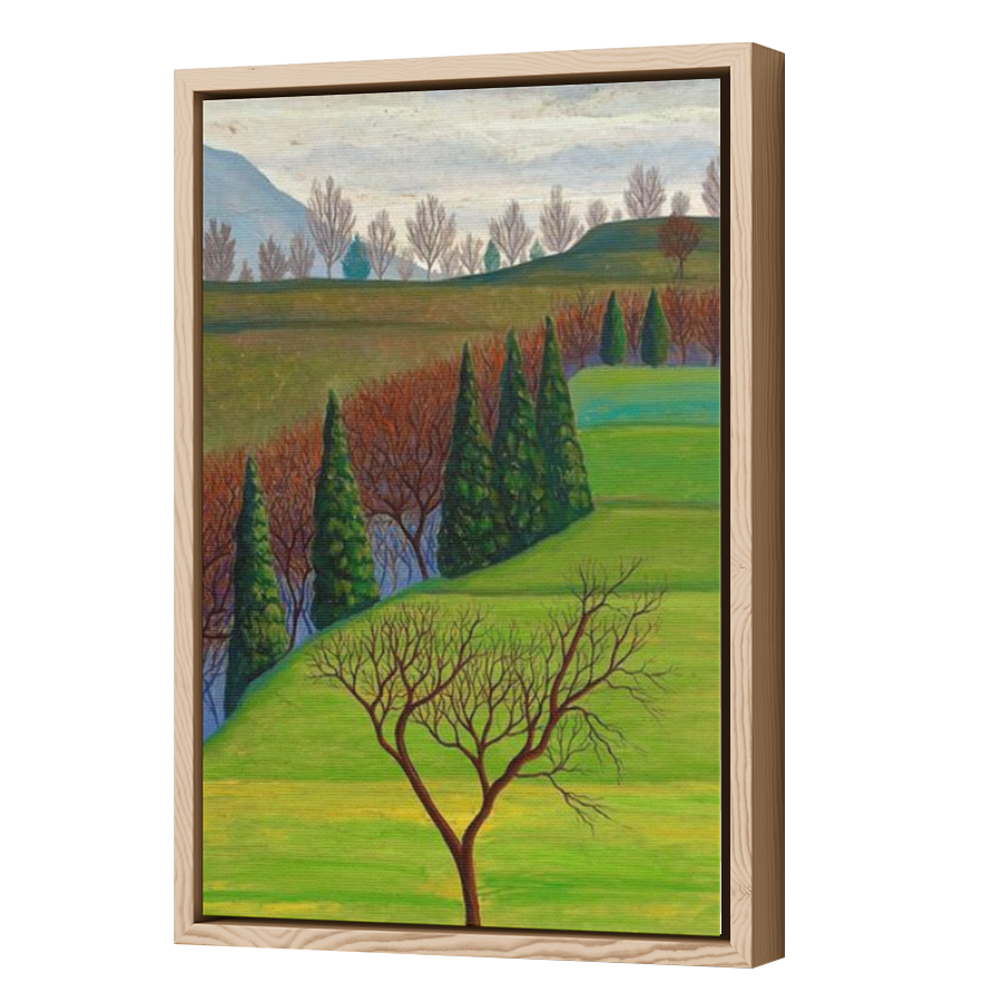 Thumbnail for Canvas - Wood Grain Floating Frame