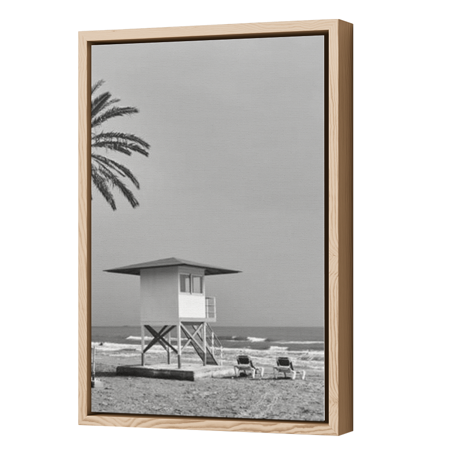 Thumbnail for Canvas - Wood Grain Floating Frame