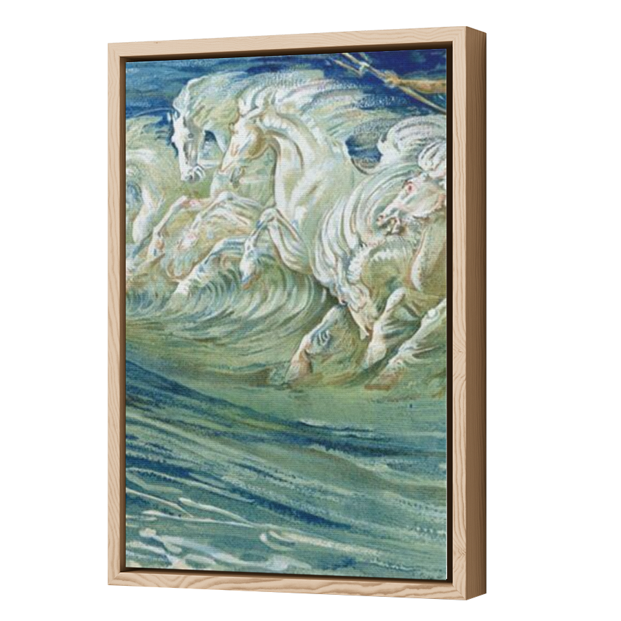 Thumbnail for Canvas - Wood Grain Floating Frame