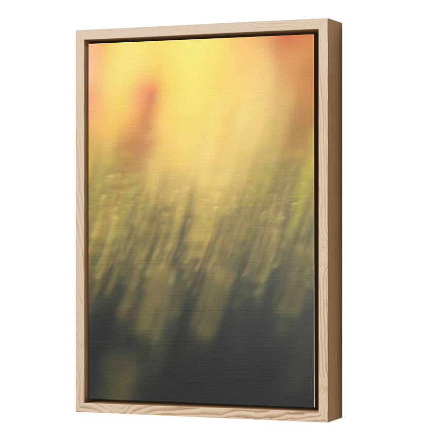 Thumbnail for Canvas - Wood Grain Floating Frame