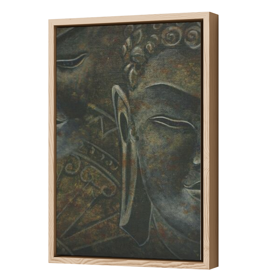 Thumbnail for Canvas - Wood Grain Floating Frame