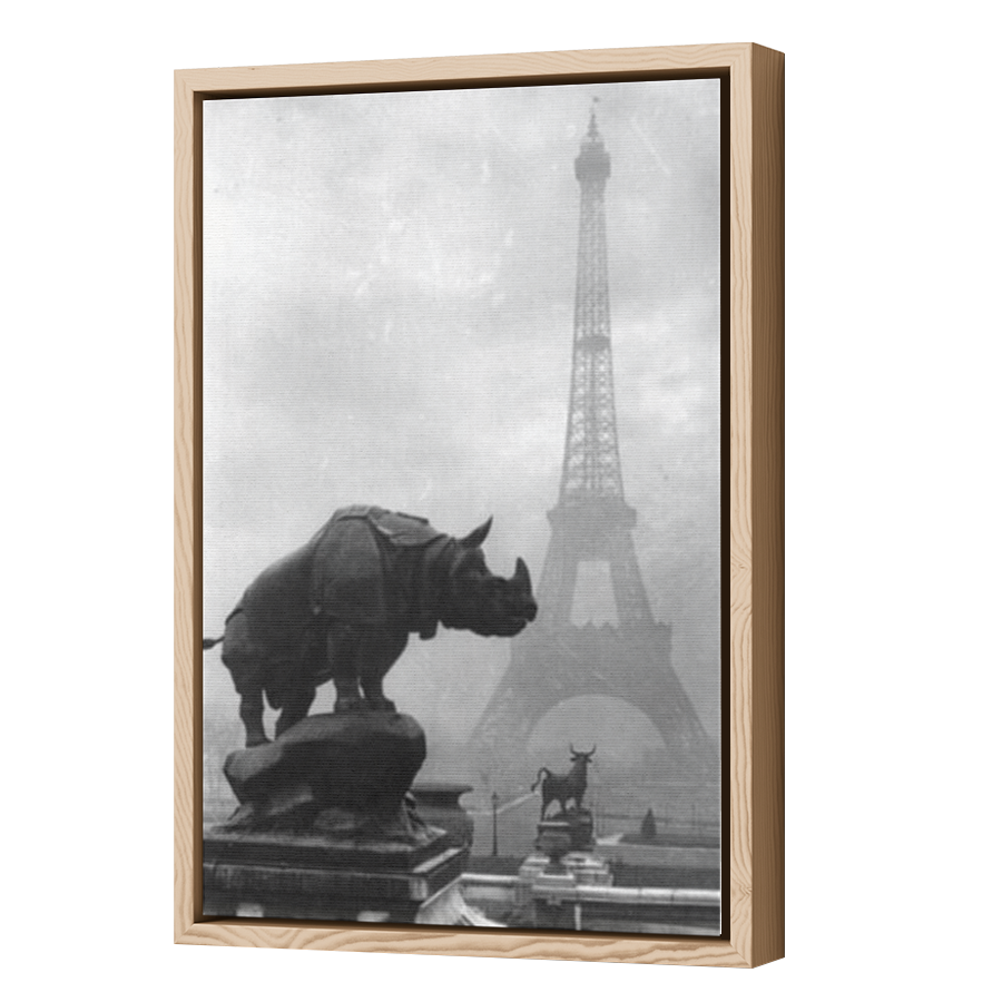 Thumbnail for Canvas - Wood Grain Floating Frame