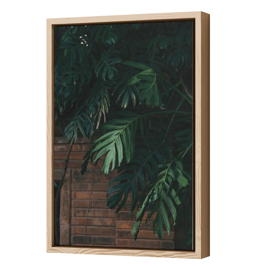 Thumbnail for Canvas - Wood Grain Floating Frame