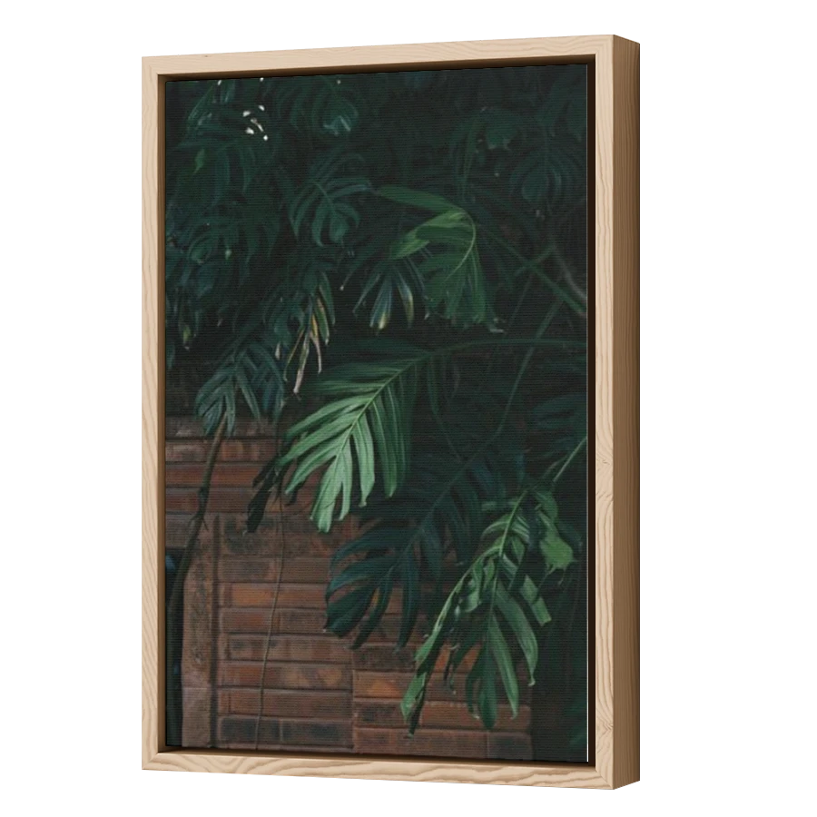 Thumbnail for Canvas - Wood Grain Floating Frame