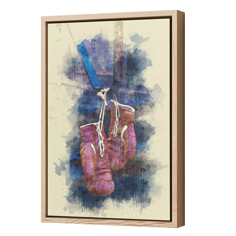 Thumbnail for Canvas - Wood Grain Floating Frame