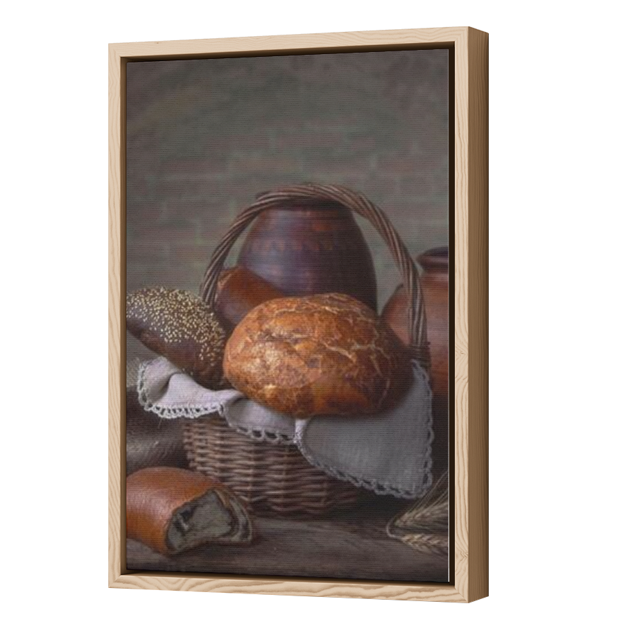 Thumbnail for Canvas - Wood Grain Floating Frame