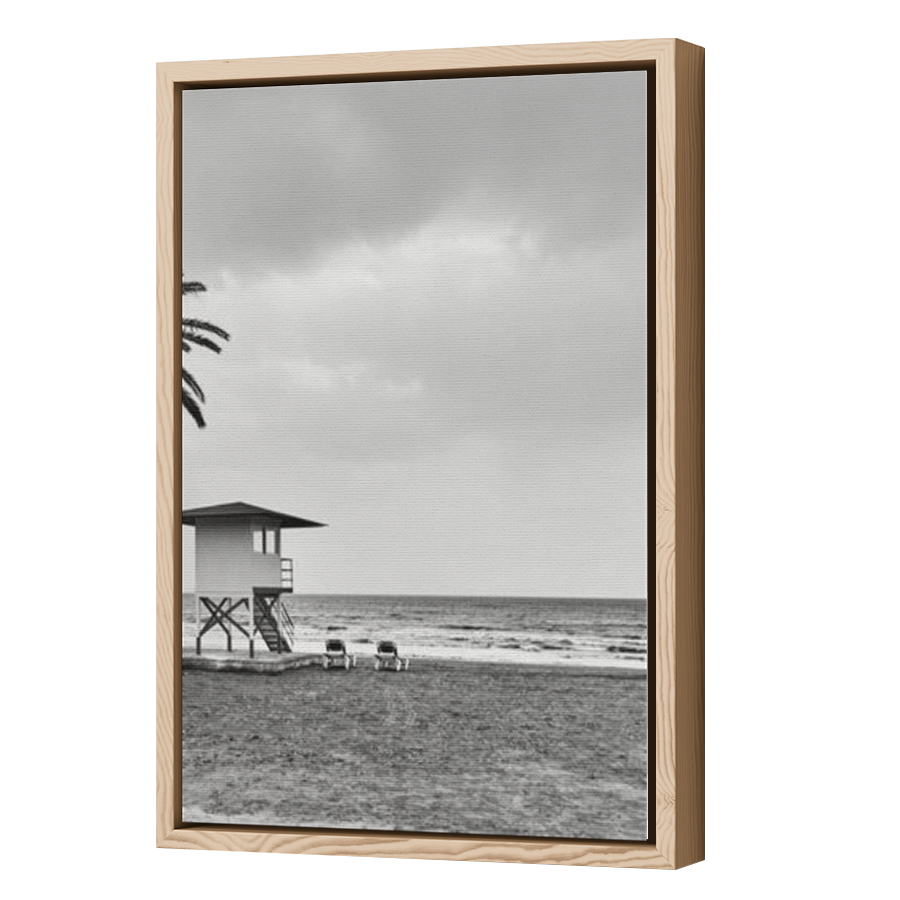 Thumbnail for Canvas - Wood Grain Floating Frame