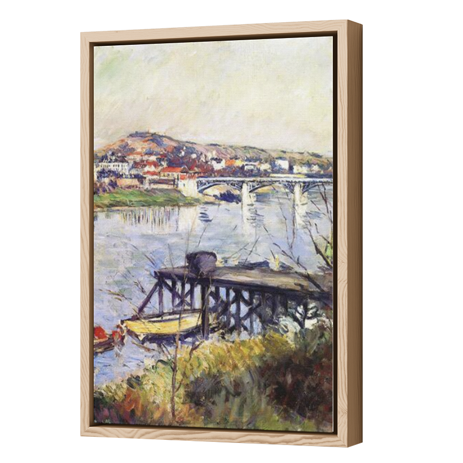 Thumbnail for Canvas - Wood Grain Floating Frame
