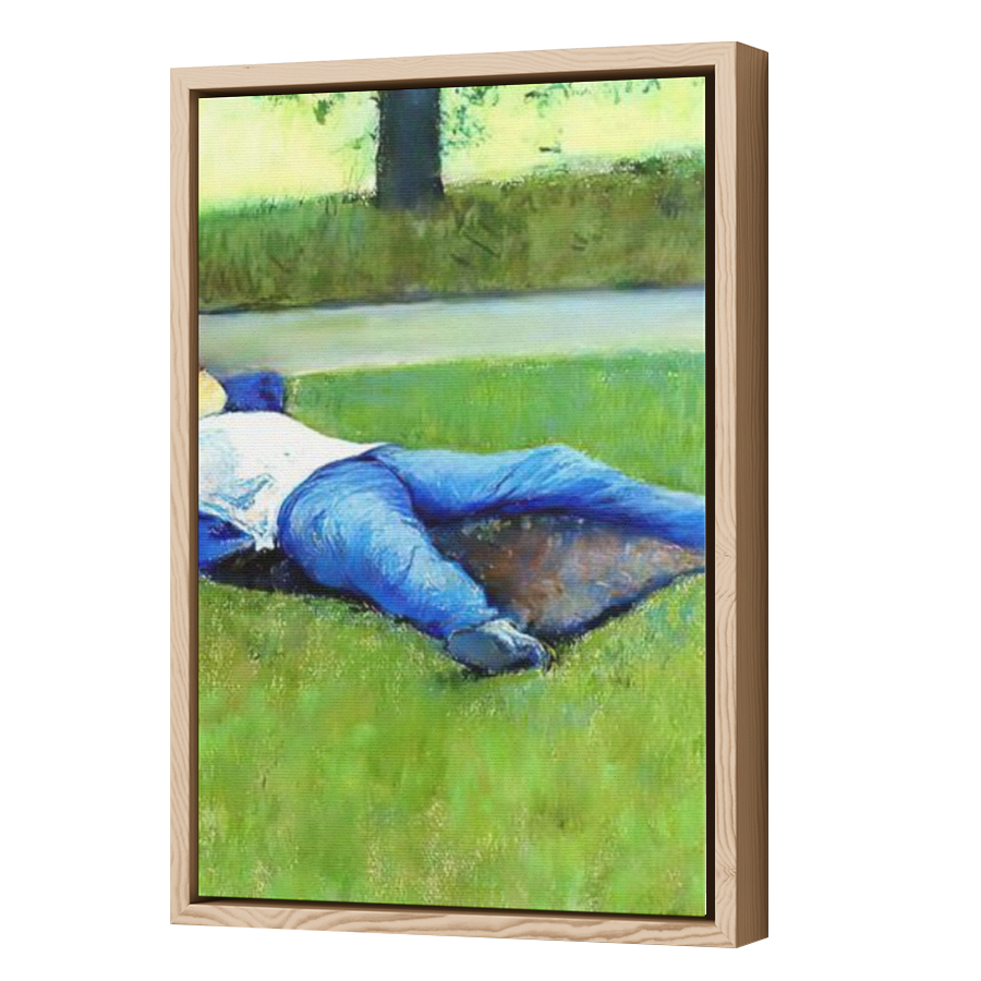 Thumbnail for Canvas - Wood Grain Floating Frame
