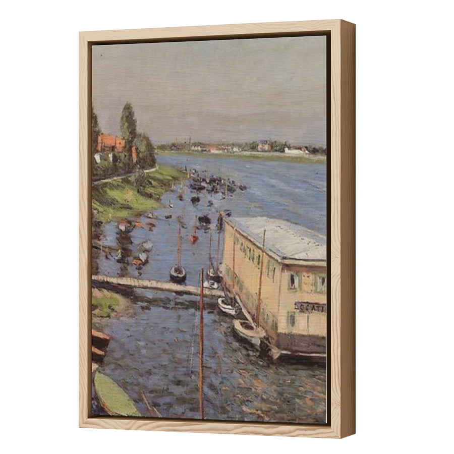 Thumbnail for Canvas - Wood Grain Floating Frame