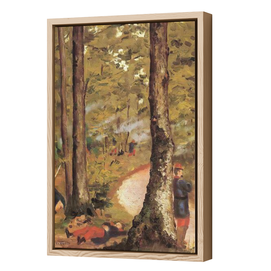 Thumbnail for Canvas - Wood Grain Floating Frame
